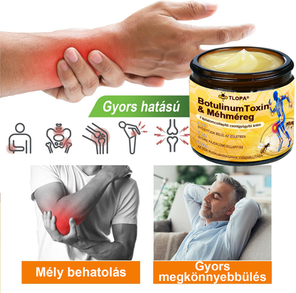 🌟TLOPA® Botulinum Toxin és Méhméreg Fájdalomcsillapító Csontgyógyító Krém🐝 🔥(Kifejezetten időseknek & ortopéd szakorvosok ajánlásával)🦴